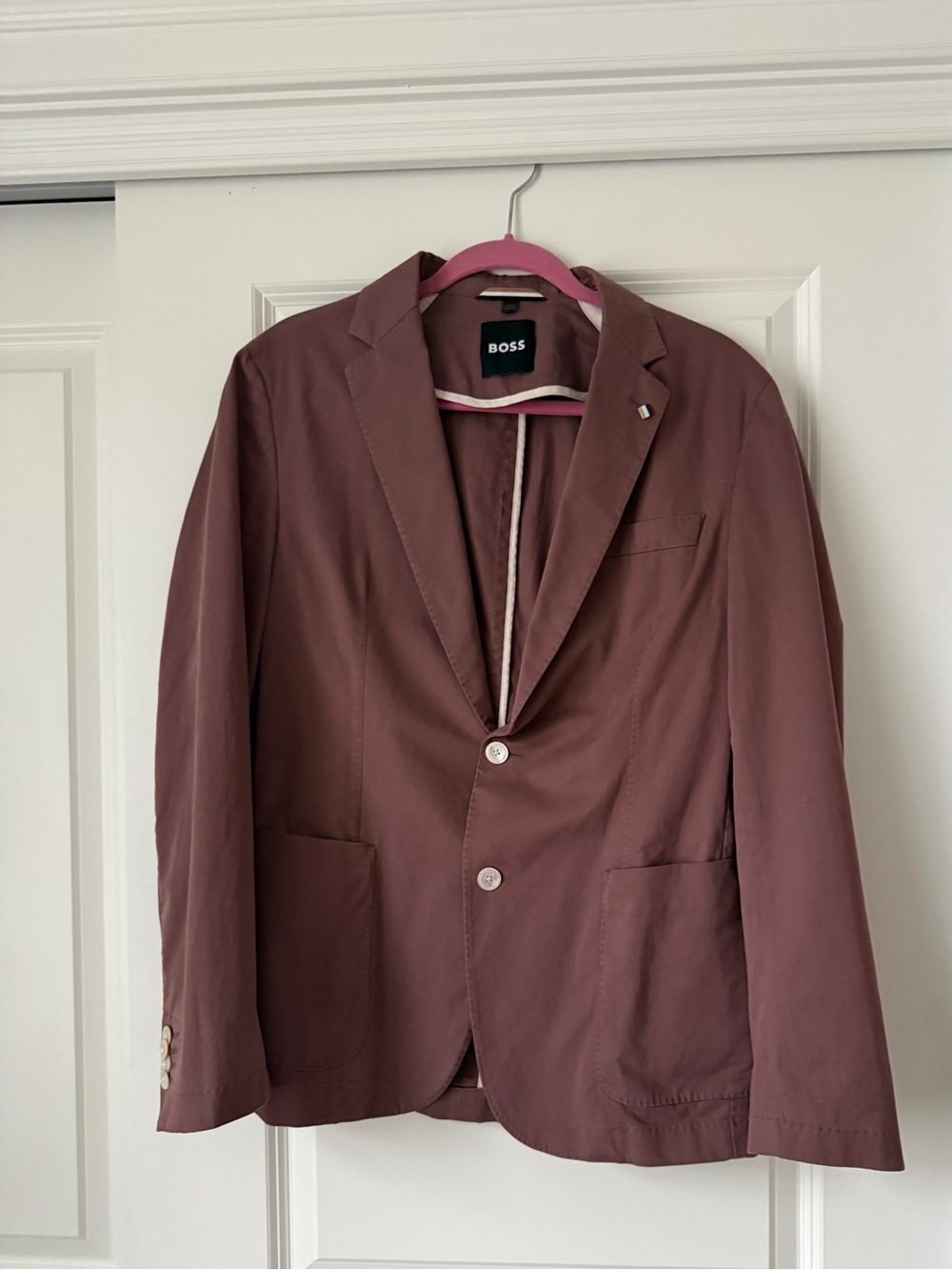 Hugo Boss Burgundy Sport Coat - Size 40R